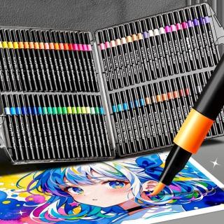 【Biuro】60色軟頭丙烯馬克筆 美術彩繪筆 塗鴉繪畫筆 可水洗彩色筆 麥克筆 手帳筆 水彩筆 不透色可疊色