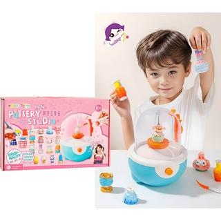 【啾愛你】兒童DIY陶藝機 (美術教具 / 手作陶泥 / 益智教具)