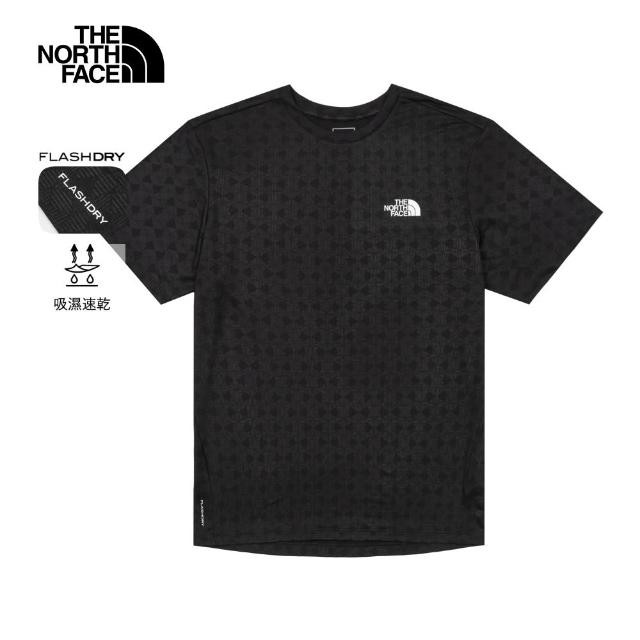 【The North Face】線上獨家款｜北面男女款 FLASHDRY速乾透氣LOGO短T (多款任選)