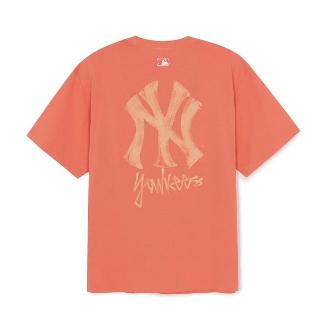 【MLB】涼感 簡約街頭Logo KARINA同款 短袖T恤 紐約洋基隊 (3ATSB0463-三色任選)