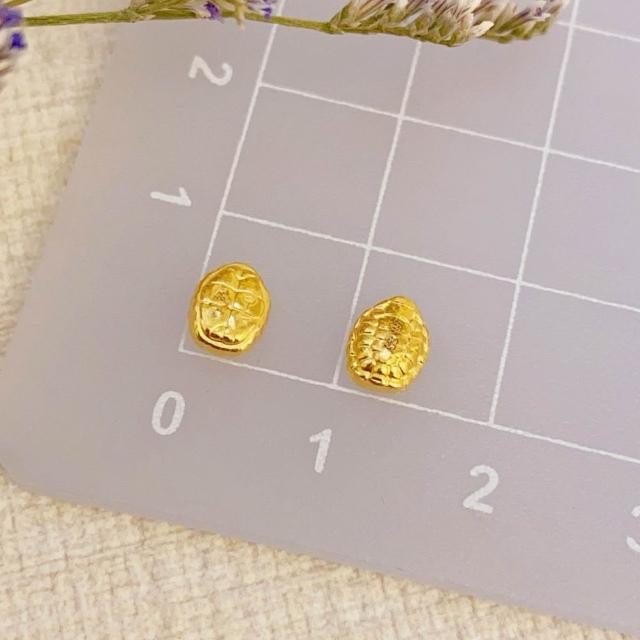 【儒家珠寶】黃金金豆 9999 元寶 貓爪 蘋果 愛心 貓頭 金瓜子 福豆 多款造型 金豆  (1公克)