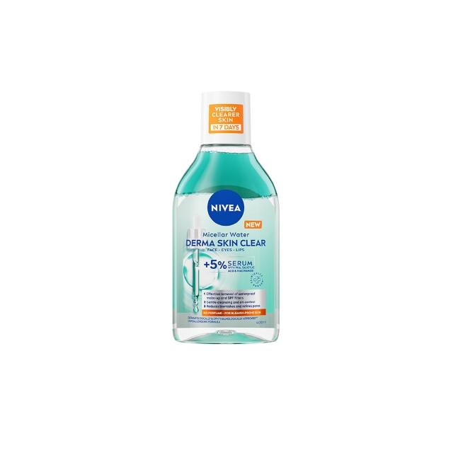【NIVEA 妮維雅】新品上市★妮維雅5%養膚精華卸妝水400ml(極淨透白/控油抗痘/GLOW亮煥膚)