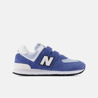 【NEW BALANCE】NB 運動鞋 童鞋 中童 兒童 魔鬼氈 藍白 P5742I6