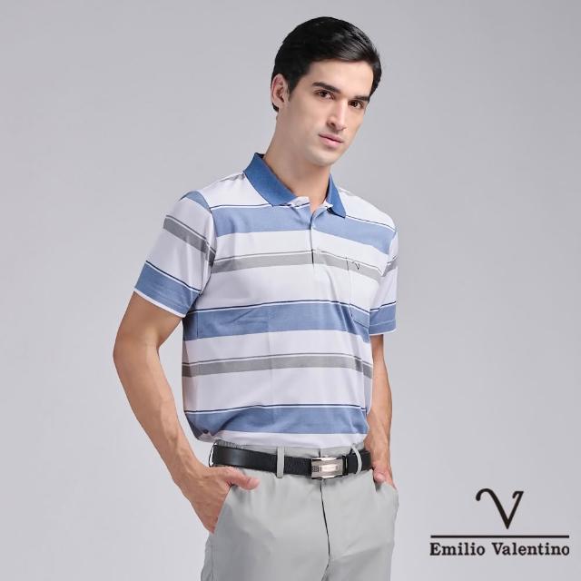【Emilio Valentino 范倫鐵諾】男上衣 polo衫 男 短袖 涼爽 抗皺 吸濕排汗 口袋上衣 男士POLO衫(多款)