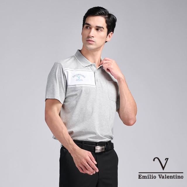 【Emilio Valentino 范倫鐵諾】男上衣 polo衫 男 短袖 涼爽 抗皺 吸濕排汗 口袋上衣 男士POLO衫(多款)