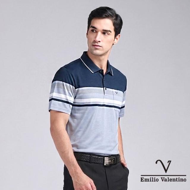 【Emilio Valentino 范倫鐵諾】男上衣 polo衫 男 短袖 涼爽 抗皺 吸濕排汗 口袋上衣 男士POLO衫(多款)