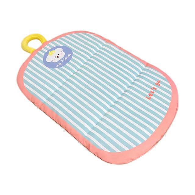 【Sumfun】夏季寵物涼感睡墊 82*62cm(寵物冰涼墊/ 雙面防水/耐磨耐抓/三折疊貓咪涼席/貓窩狗窩通用)