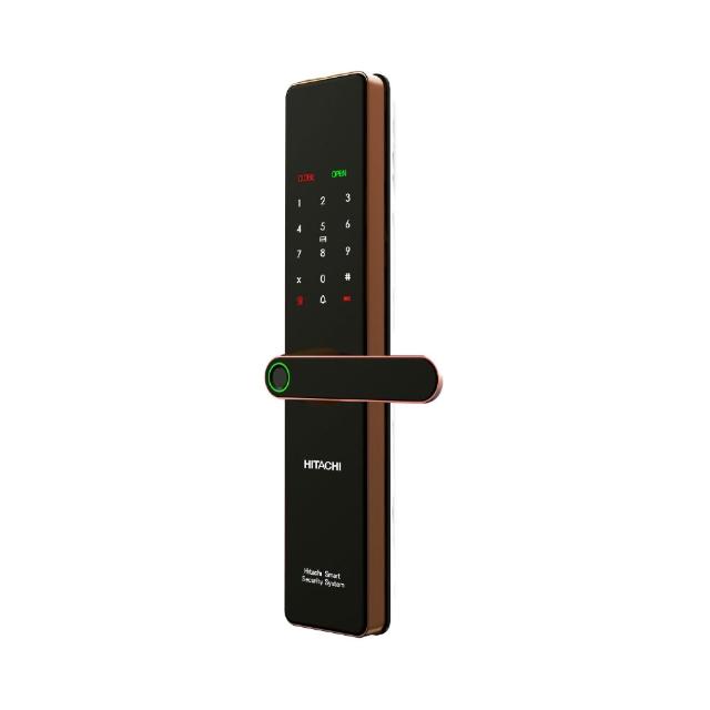 【HITACHI 日立】誠系列 全自動推拉式電子鎖/智能門鎖 (指紋/wifi/卡片/密碼/鑰匙/含基本安裝)HIT-FP30-T