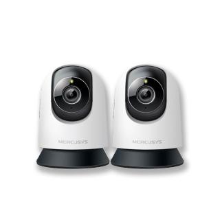 2入組【Mercusys 水星】MC230 3K5MP室內可旋轉 Wi-Fi監視器 攝影機(智慧偵測/雙向語音/全彩夜視)