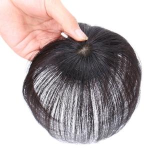 【巴黎精品】現貨限搶 女假髮片全真髮透氣假髮片輕量隱形增髮量假髮接髮(6*6cm遮白髮15cm2款p1be10)4.22