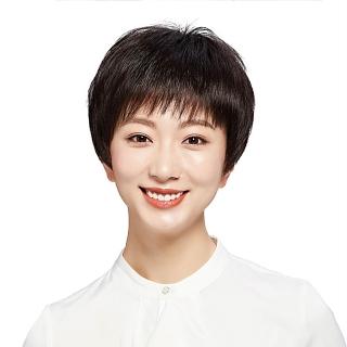 【米蘭精品】現貨限搶 女假髮整頂真髮短假髮透氣假髮片輕量免打理隱形增髮整頂假髮(短瀏海直髮2色74ea8)