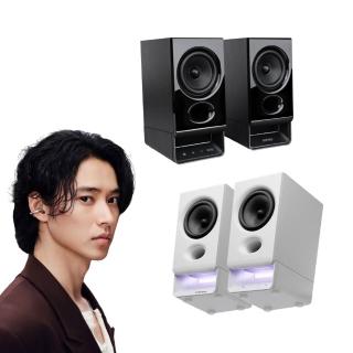 【EDIFIER】R20BT 2.0電腦藍牙喇叭(桌上型音箱|雙設備連接|專屬APP|RGB氛圍燈|3.5mm 耳機輸出)