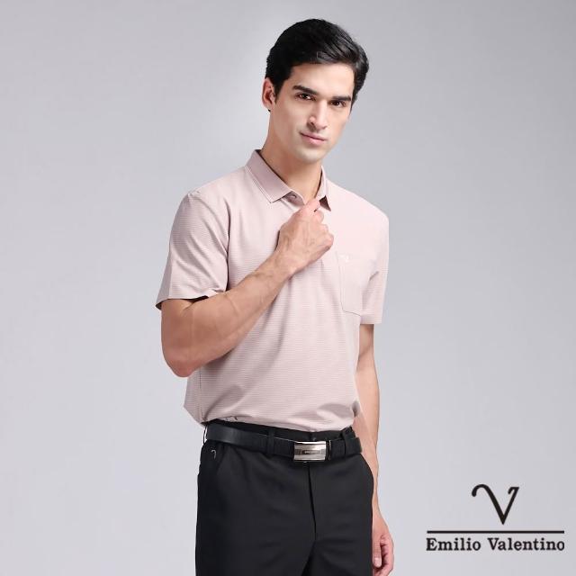 【Emilio Valentino 范倫鐵諾】男款polo衫 男上衣 商務休閒 口袋 男士 吸排涼感/舒適棉 短袖polo衫(多款)
