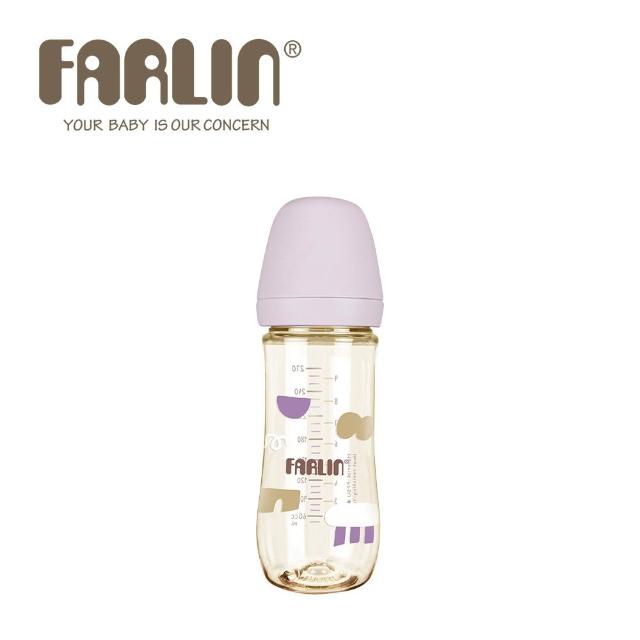 【Farlin】Grow With Colors 寬口PPSU防脹氣奶瓶270ml(3M+) - 多款可選