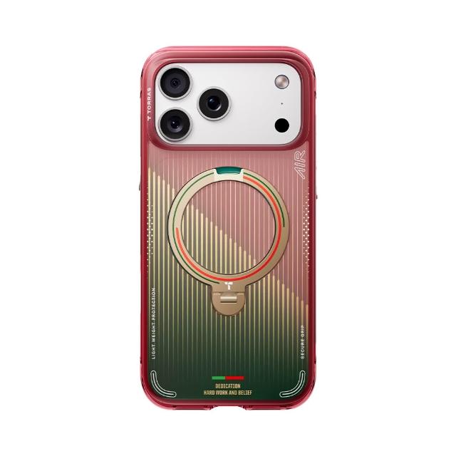 【TORRAS 圖拉斯】Ostand Q3 Air 葡萄牙國家隊 iPhone 17/16系列磁吸四象限旋轉支架氣囊防摔手機殼