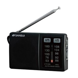 【SANSUI 山水】AM/FM 二波段口袋型收音機 FM廣播機 SRO-RV1531