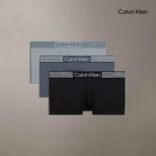 【CALVIN KLEIN】官方旗艦館 透氣男內褲三件組 四角褲 平口褲 田柾國Jung Kook同款 精緻超細纖維
