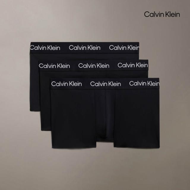 【CALVIN KLEIN】官方旗艦館 透氣男內褲三件組 四角褲 平口褲 田柾國Jung Kook同款 精緻超細纖維