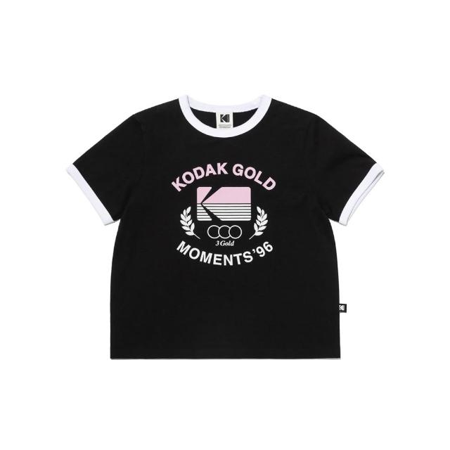 【KODAK Apparel】柯達 女款 短袖T恤 Kodak gold 棉質 共2色 / KB602005BLK KB602005WHT