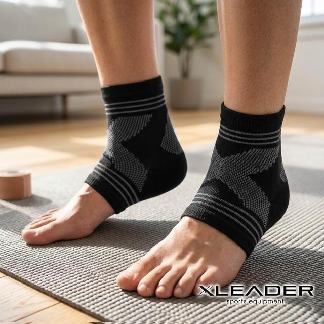 【Leader X】台灣製 鋅石墨涼感加壓機能護踝 運動 登山 健身(四色任選)