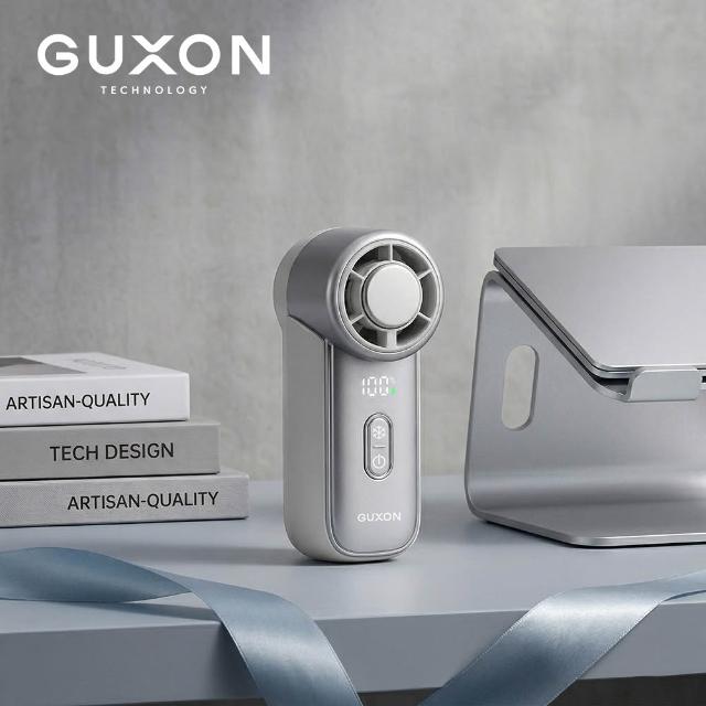 【GUXON】迷你冰敷手持高速風扇 (100段速+登山扣設計)(GXFMINI02)