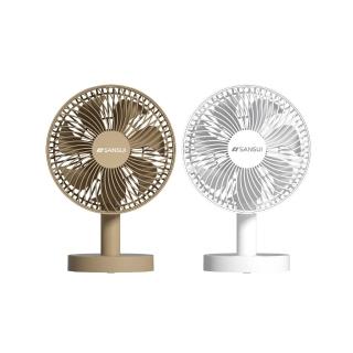 【SANSUI 山水】桌上型隨行風扇 SDF-T67 無線 靜音 露營 充電式風扇 桌扇 電風扇 循環扇 小風扇 小型風扇
