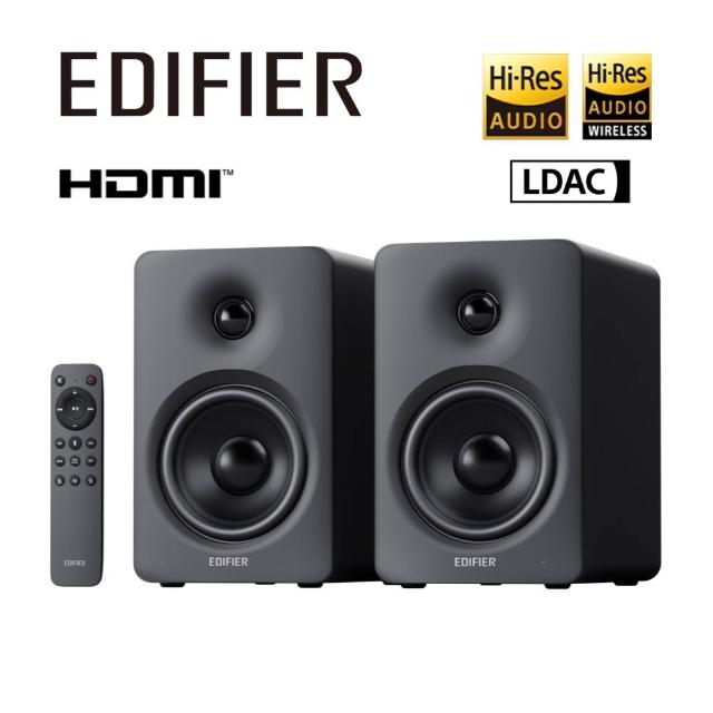 【EDIFIER】M90 2.0藍牙喇叭（LDAC 高音質解碼｜自訂EQ音效｜Hi-Res 音質雙認證｜升級家庭劇院）