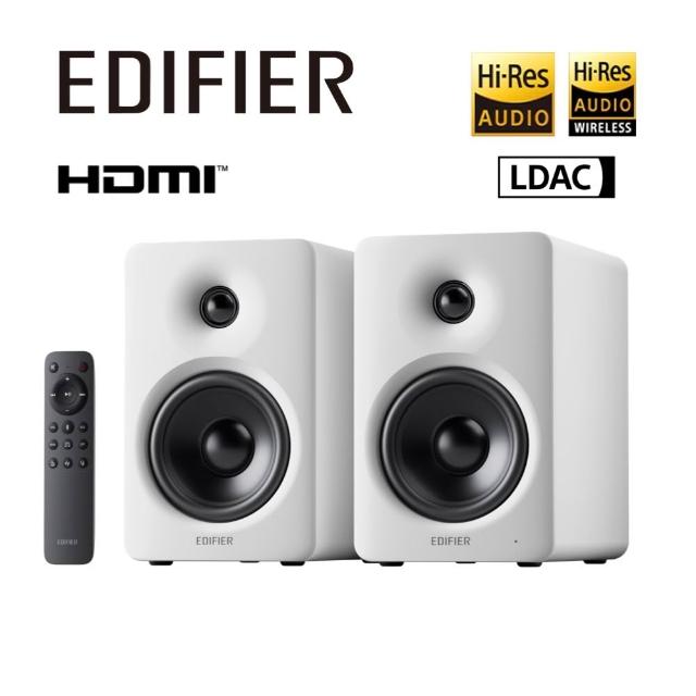【EDIFIER】M90 2.0藍牙喇叭（LDAC 高音質解碼｜自訂EQ音效｜Hi-Res 音質雙認證｜升級家庭劇院）