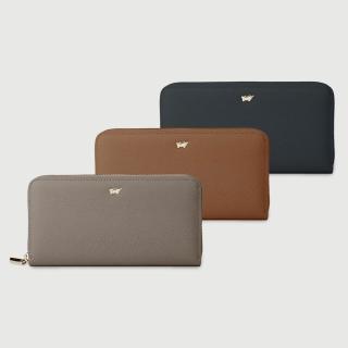 【BRAUN BUFFEL 德國小金牛】蘇菲娜-A 12卡拉鍊長夾-多色任選(BF885-601-BK/BRA/HM) 錢包送禮推薦
