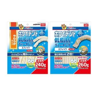 【Doggy Man】犬用低脂潔牙咀嚼棒-牛奶風味系列 超小型犬專用240g/犬用260g(日本製 犬用)