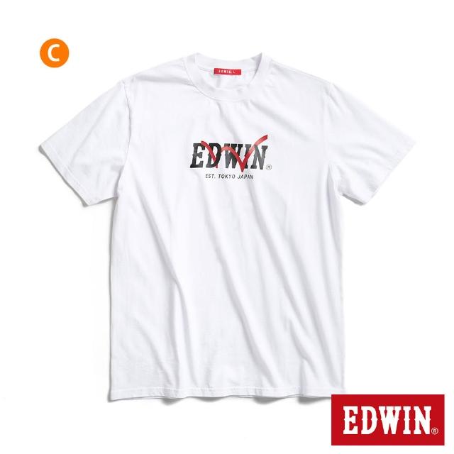 【EDWIN】男裝 精選基本LOGO短袖T恤 (共8款)