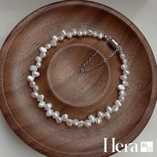 【HERA 赫拉】巴洛克異形淡水珍珠磁吸扣手鍊 H115051403(巴洛克 異形 淡水 珍珠 磁吸扣 手鍊)
