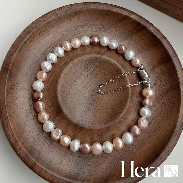 【HERA 赫拉】巴洛克異形淡水珍珠磁吸扣手鍊 H115051403(巴洛克 異形 淡水 珍珠 磁吸扣 手鍊)