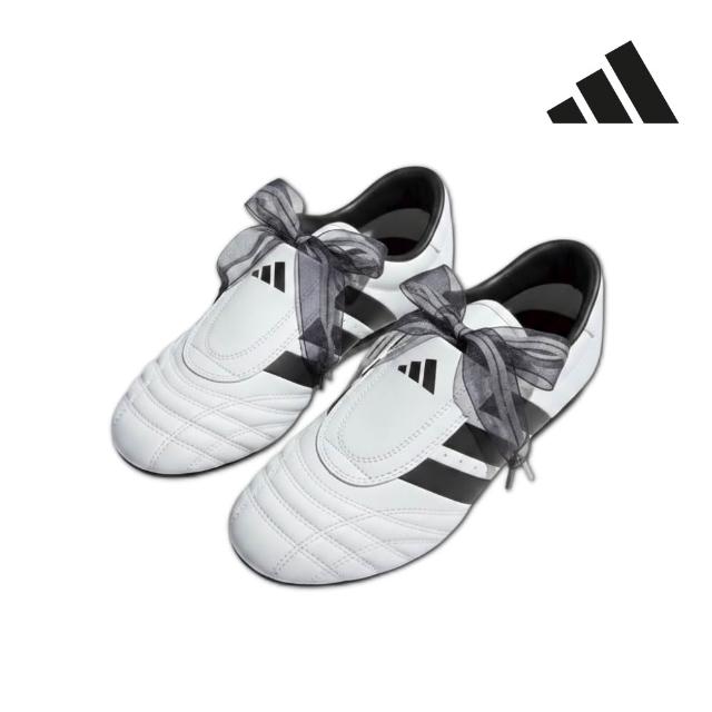 【adidas 愛迪達】TAEKWONDO SMII 運動休閒鞋 蝴蝶結芭蕾舞鞋 跆拳道鞋 薄底鞋 女鞋 Jennie同款