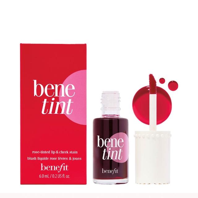 【benefit 貝玲妃】聯名組(染唇液4選1+手機掛繩+定妝噴霧+毛孔隱形露+眉筆體驗版)momo x KINGJUN美妝聯名袋