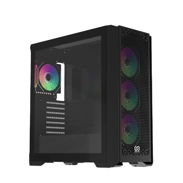 【技嘉平台】R5六核 Radeon RX 9060 XT 16G Win11{SAM催配W}電競電腦(R5-7500F/B650/16G D5/512G/WIFI)