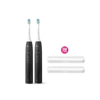 【Philips 飛利浦】momo獨家 HX5070/01 Sonicare舒適清潔音波電動牙刷2入-黑(2026新品/壓力感應/官方直營)