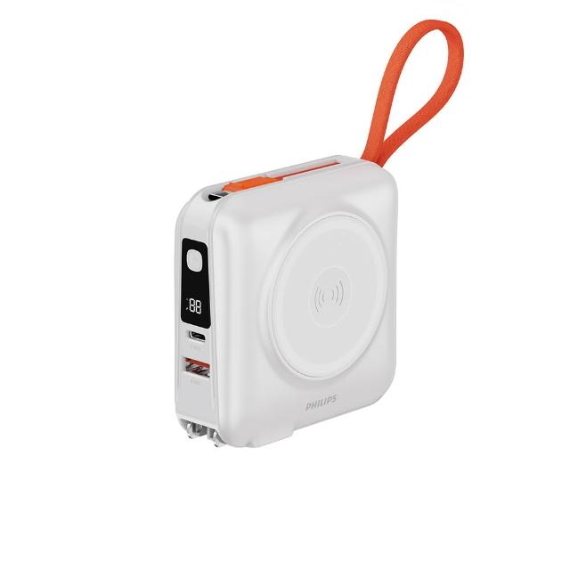 【Philips 飛利浦】DLP4351C 15000mAh FunCube 3.0 45W 多合一螢幕顯示行動電源(具Wh標示_DLP2552任選組)