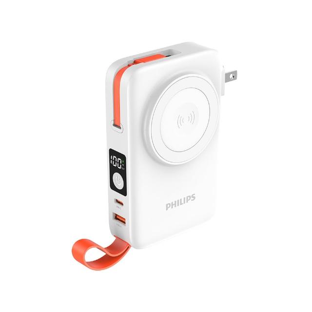 【Philips 飛利浦】DLP4352C 22.5W 10000mAh FunCube 3.0伸縮線多合一行動電源(具Wh標示_DLP2552任選組)