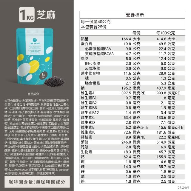 【THE VEGAN 樂維根】經典植物優蛋白 一組入 1KG/袋(優蛋白.高蛋白.蛋白粉.台灣製造.全素)