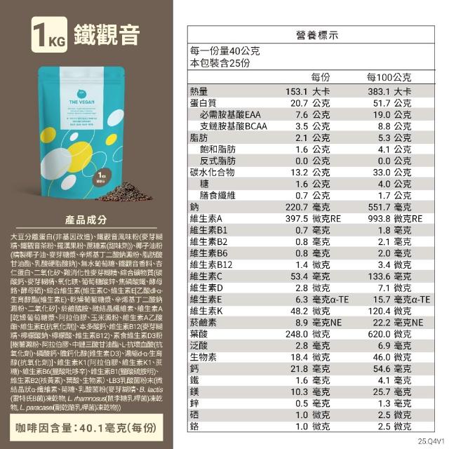 【THE VEGAN 樂維根】經典植物優蛋白 一組入 1KG/袋(優蛋白.高蛋白.蛋白粉.台灣製造.全素)