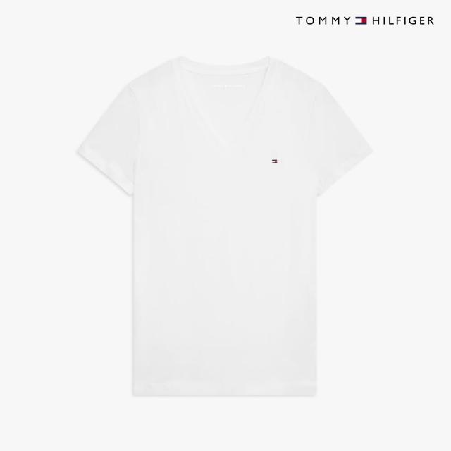 【TOMMY HILFIGER】官方旗艦館 男女短t 夏季T恤 圓領 V領