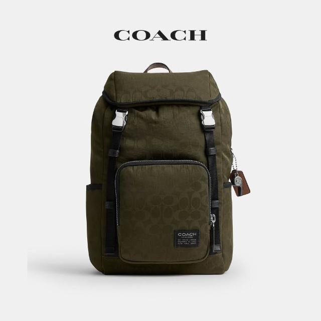 【COACH】蔻馳官方直營 LOGAN 經典標誌錦綸雙肩包-2色任選(CDU99)