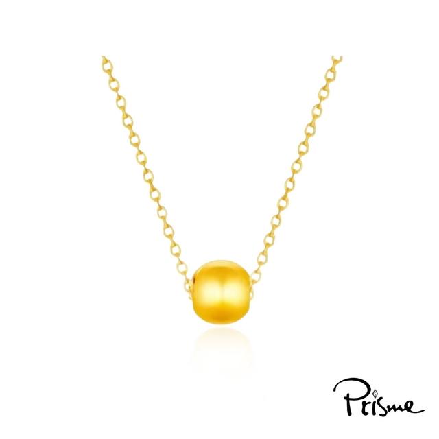 【Prisme】黃金墜項鍊 微光金珠999純金墜 贈鈦鍍金項鍊 多款選 約0.01錢 贈愛心卡片 (情人節 紀念日 送禮)