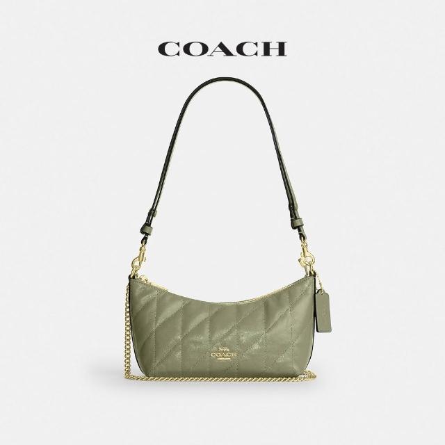 【COACH】蔻馳官方直營 CAITLIN 絎縫單肩手袋 肩背包 斜背包-多色任選(CDZ88)