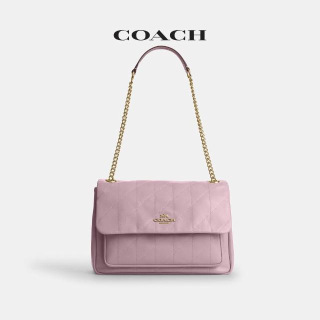 【COACH】蔻馳官方直營 ELODIE 絎縫斜背手袋 斜背包-多款任選(CCZ62/CCF09)