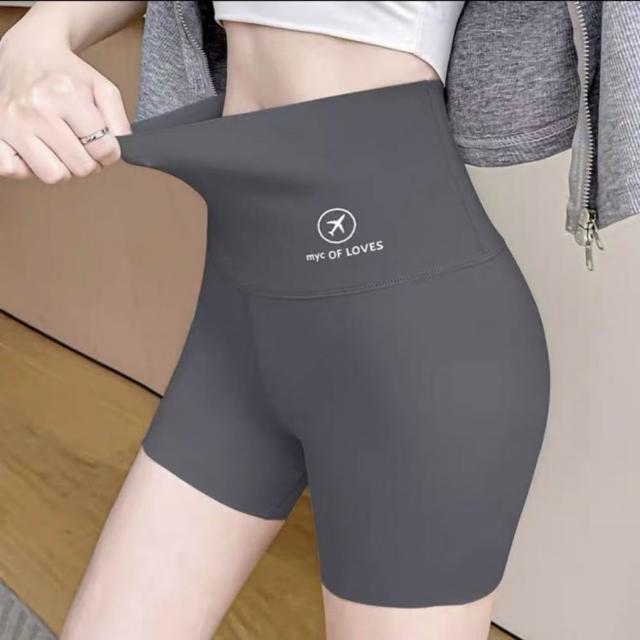 【巴黎精品】現貨限搶 無痕安全褲高腰平口瑜珈褲涼感防走光女內褲內搭短褲大尺碼女裝(提臀多款t1t2a4 B)S