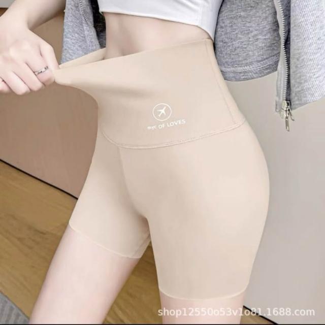 【巴黎精品】現貨限搶 無痕安全褲高腰平口瑜珈褲涼感防走光女內褲內搭短褲大尺碼女裝(提臀多款t1t2a4 B)S