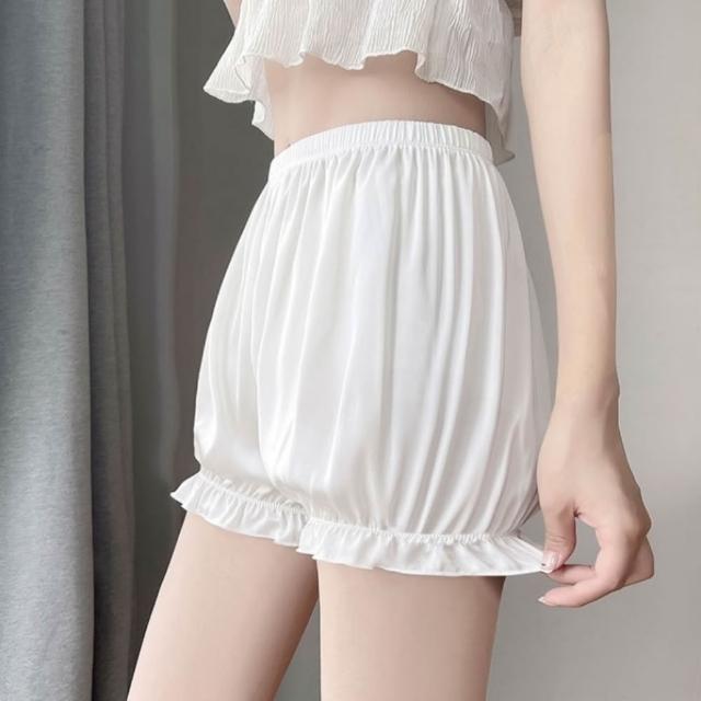 【巴黎精品】現貨限搶 無痕安全褲高腰平口瑜珈褲涼感防走光女內褲內搭短褲大尺碼女裝(提臀多款t1t2a4 B)S