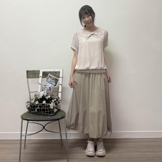 【Hana Mokuba】花木馬日系女裝點點荷葉領上衣